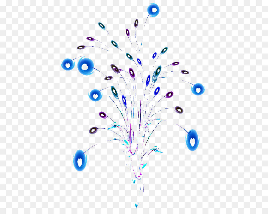 Fuochi D'Artificio Blu Viola - decorazione effetto