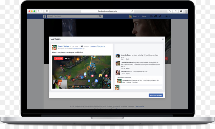 Laptop-Live-streaming-Streaming media-Facebook Computer - Facebook Live