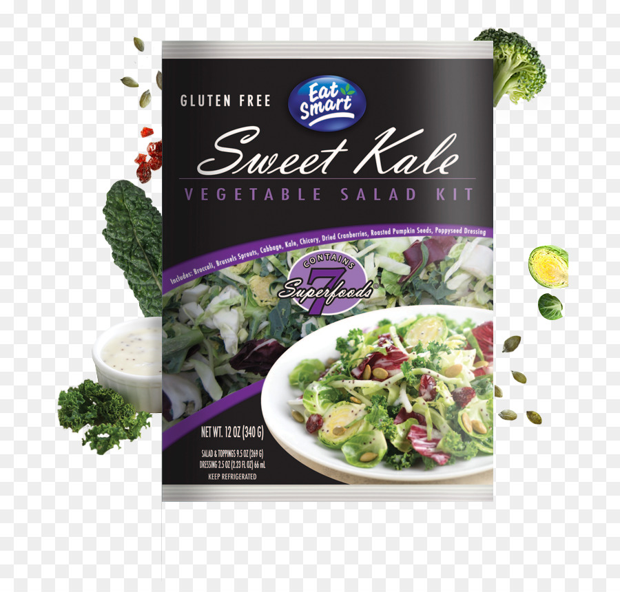 Krautsalat-Salat-Grünkohl-Kürbis-Samen Rosenkohl - gedämpft