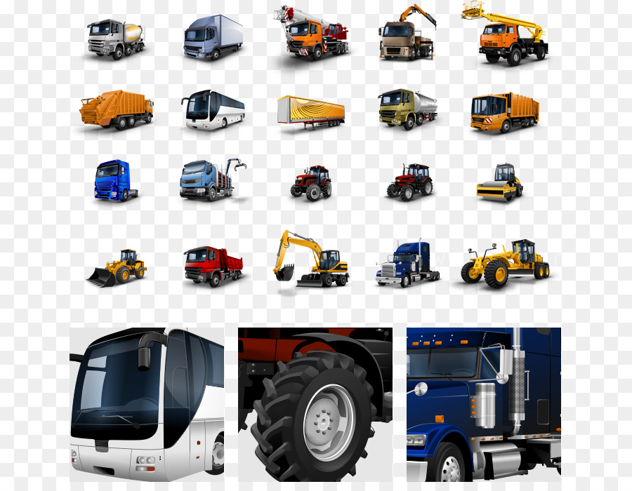 Computer-Icons Traktor LKW Anhänger - LKW und Busse