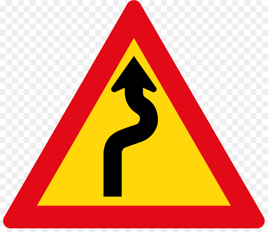 Verkehrszeichen, Warnung, Zeichen Straße - kurvenreiche Straße