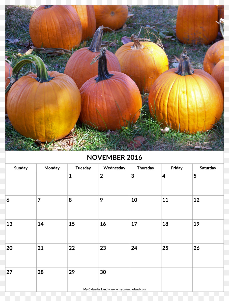 New Hampshire Festa della Zucca Autunno Cucurbita pepo Jack-o'-lantern - Calendario Di Novembre