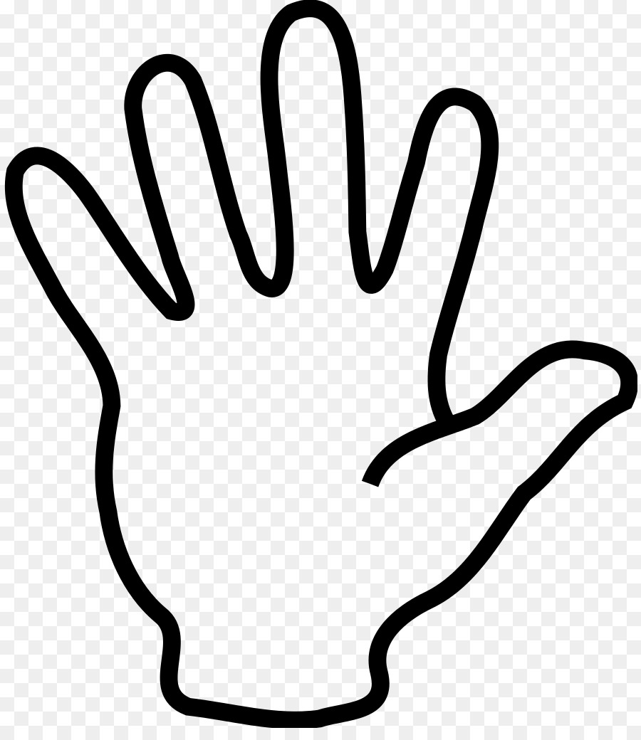 Il dito in Alto cinque Clip art - cinque dita