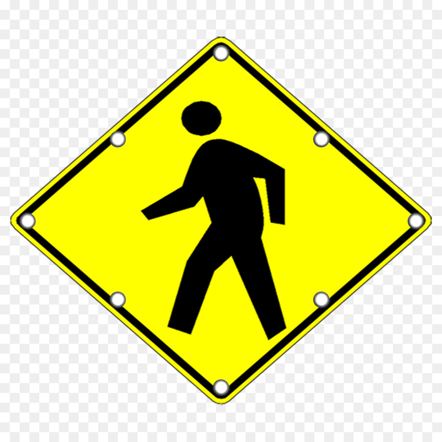 Passaggio pedonale, segnale di pericolo il segnale stradale Manuale Uniforme Dispositivi di Controllo del Traffico - strada