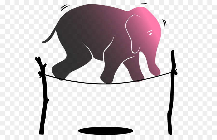 Elefanten-Computer-Icons Substantiv Präsentation - nervös
