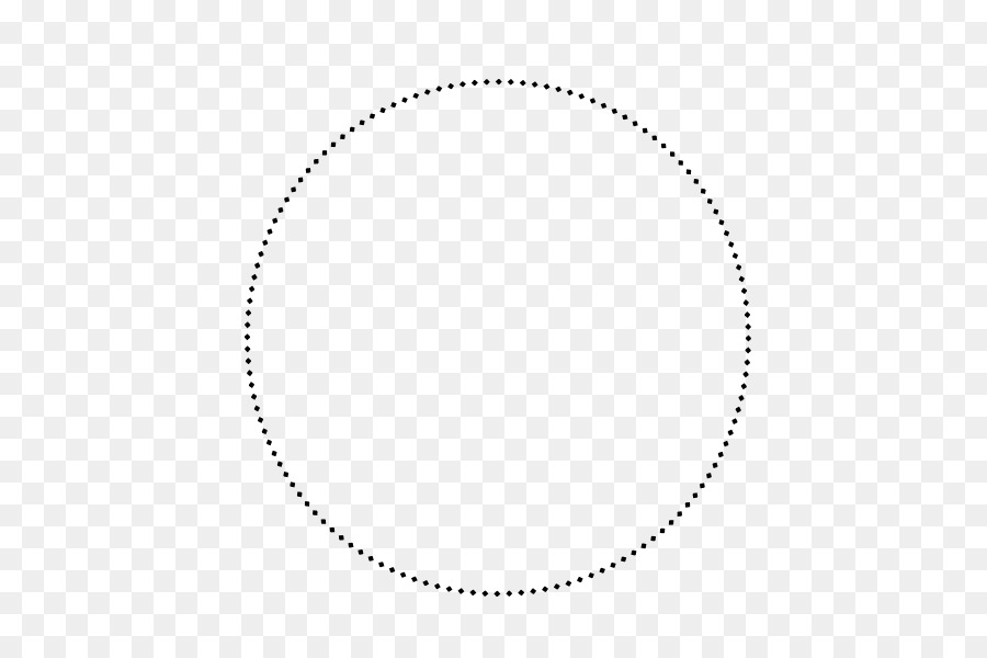 Kreis-Punkt-Oval Winkel Weiß - gestrichelte Vektor