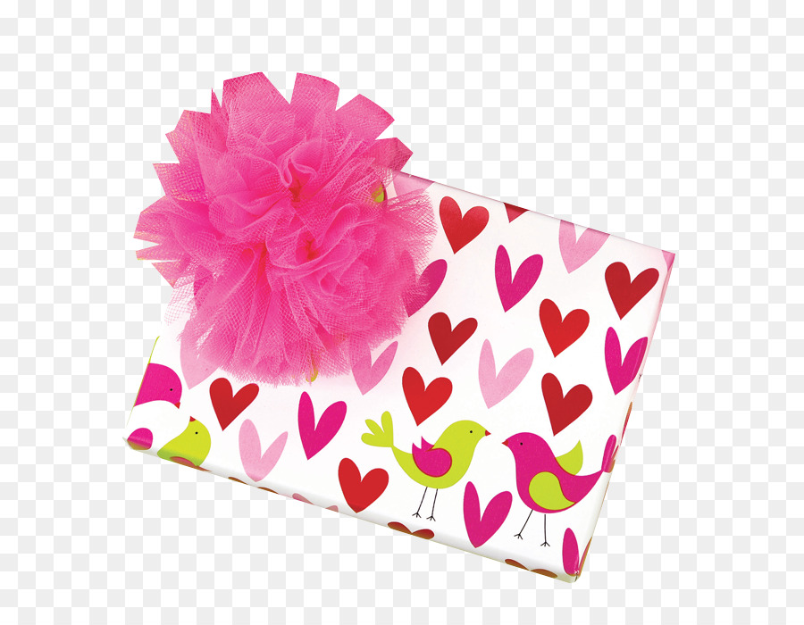 Papier-Geschenk-Verpackung Valentinstag-Band - Geschenkpapier