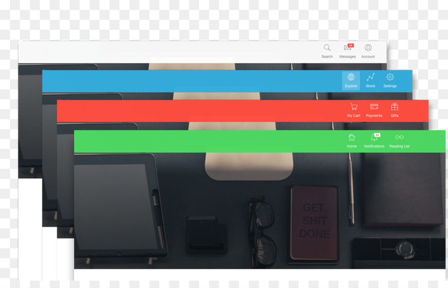 Responsive web design barra di Navigazione Bootstrap pagina di destinazione - bar creatività
