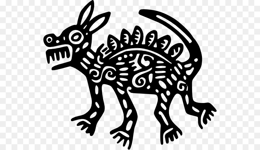 Maya, civiltà Azteca Mexican Hairless Dog Simbolo popoli Maya - religiosa totem