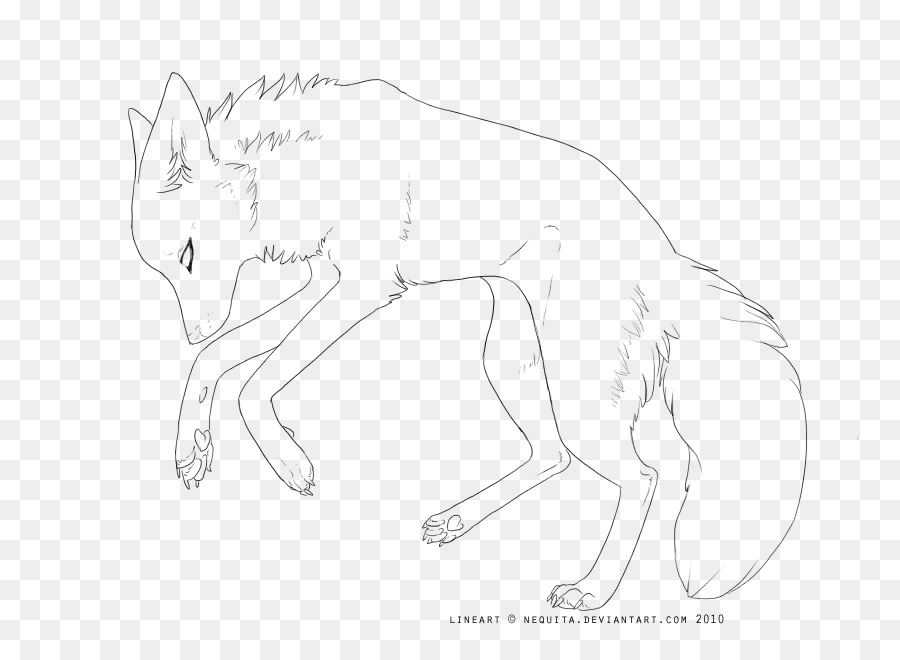 Line art Zeichnung, Grauer wolf DeviantArt - Lineart