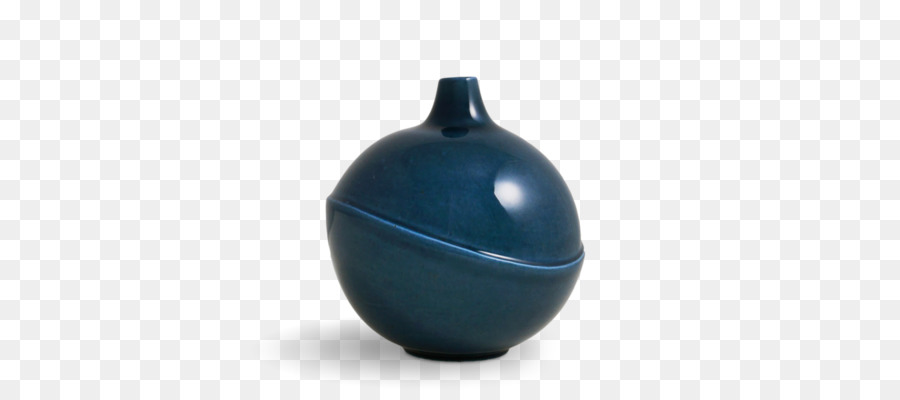 Kobalt-Blaue Kunststoff-Vase - blaue Blase