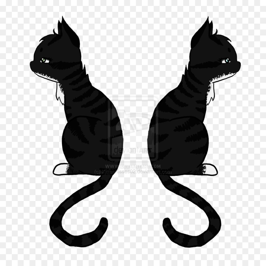 Katze Kätzchen Schnurrhaare Hund Pfote - rauchig schwarz und weiß