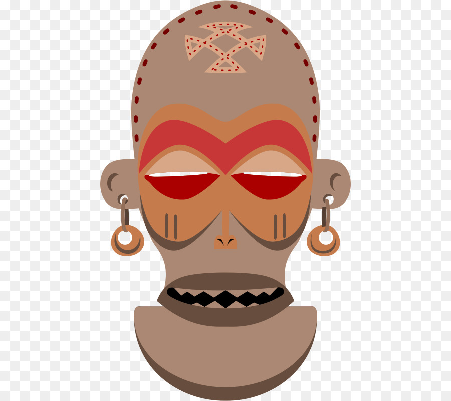 Traditionelle afrikanische Masken, Clip art - afrikanische Vektor