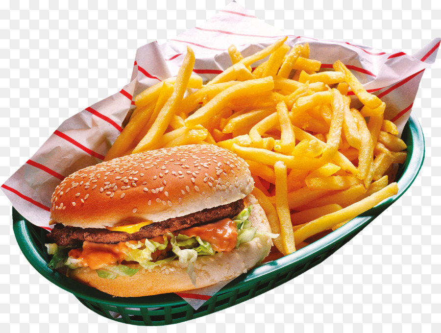 Hamburger, patatine fritte Fast food Cheeseburger Buffalo burger - amburgo