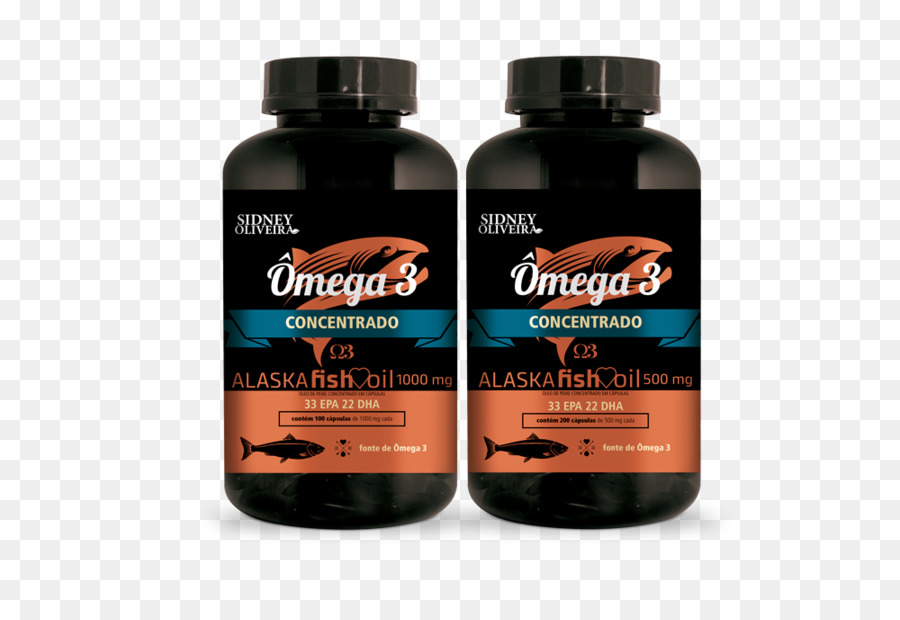 Nahrungsergänzungsmittel Fischöl Kapseln Omega-3-Fettsäuren Eicosapentaensäure - der flach flach