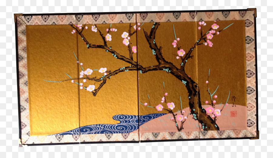 Cherry blossom Leinwand Malerei Chairish - handgemalte Kirschblüten