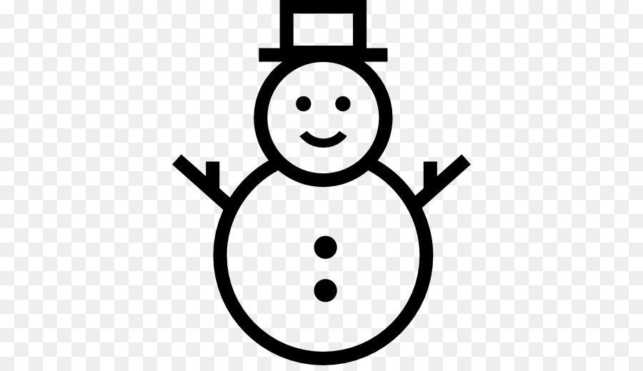 Icone Di Computer Di Natale - pupazzo di neve vettoriale