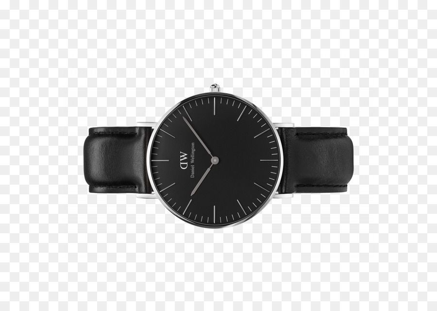 Daniel Wellington-Uhr-Schmuck-Armband Aus Leder - schwarz Klassiker