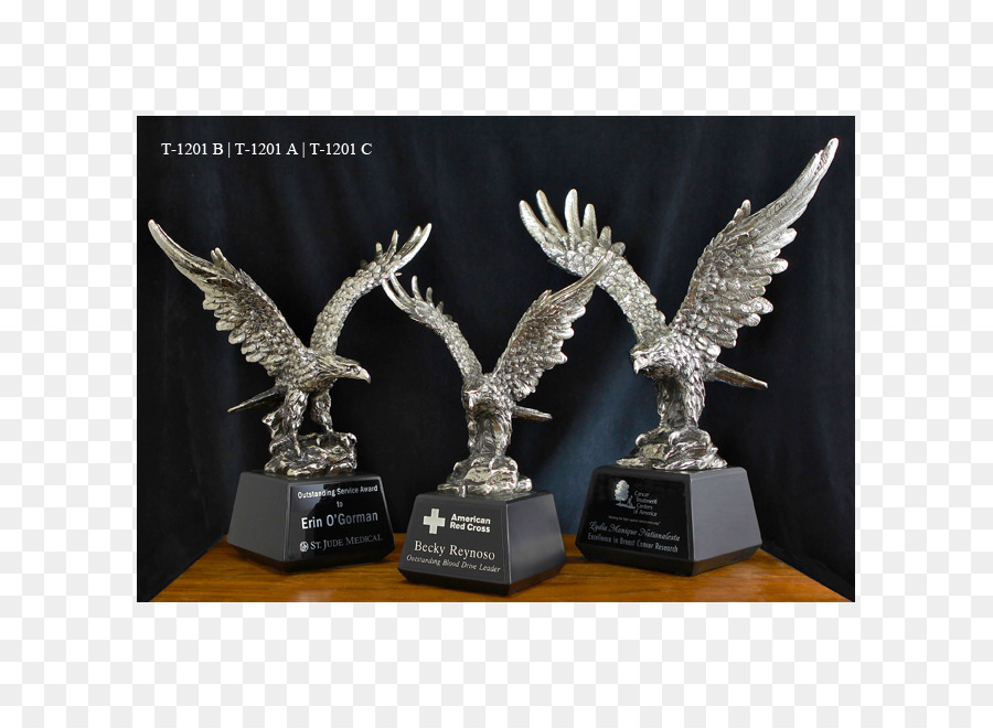 Trophy Gedenktafel Cup Award Kunststoff - Silber Trophäe