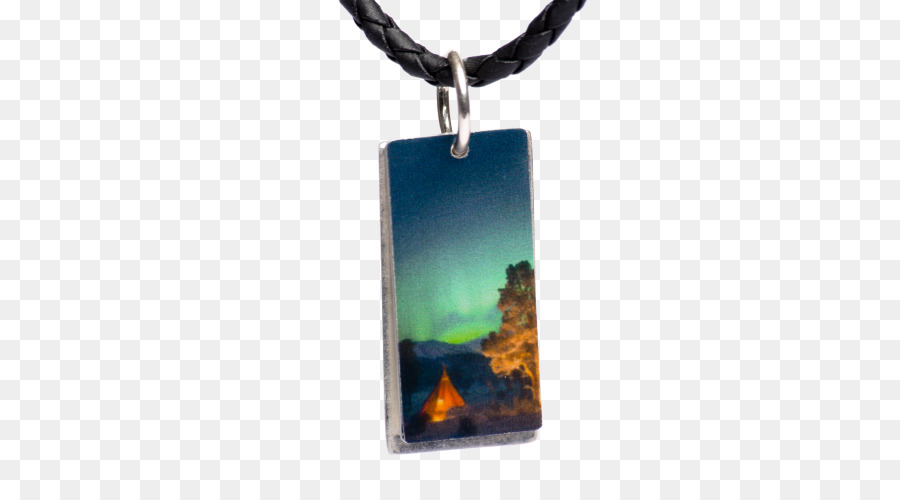 Schmuck Halskette Lappland Charms & Anhänger Silber - Aurora burealis