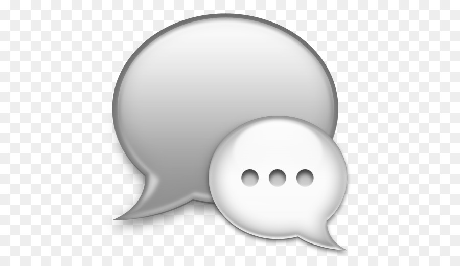 Icone del Computer un Messaggio di chat Online SMS Facebook Messenger - grigiastro
