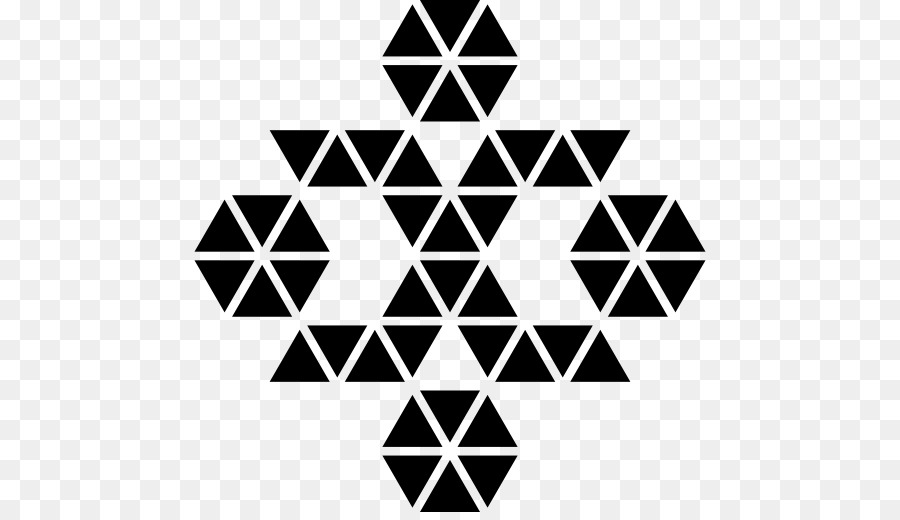 Dreieck-Ornament Hexagon Form - polygonale Formen