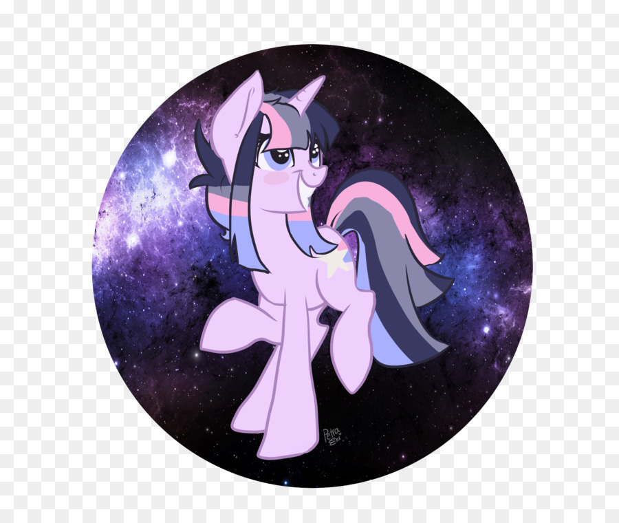 Cavallo Viola Viola Personaggio Dei Cartoni Animati - sogno di sfondo stellato