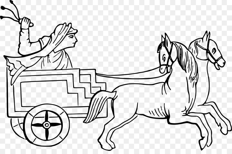 Chariot Carriage Clip-art - kutsche Pferd