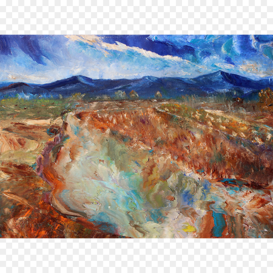 Bức tranh phong cảnh Nghệ thuật Ấn tượng Nước sơn - sa mạc arizona