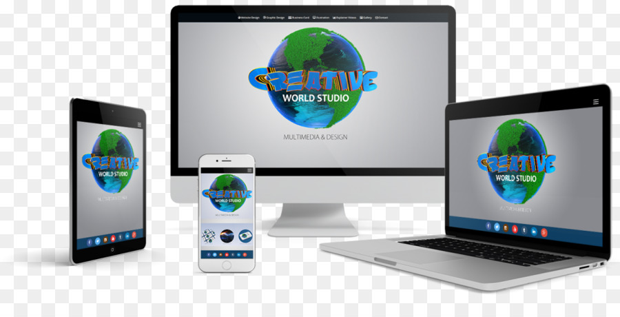 Dispositivo di visualizzazione del marchio con monitor per computer - studio creativo