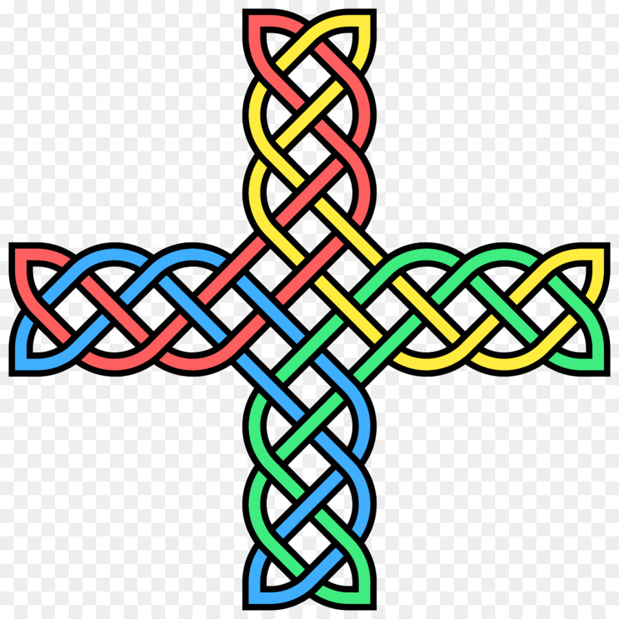 Nodo celtico croce Celtica Libro di Kells Lindisfarne Gospels Clip art - decorativo riepilogo