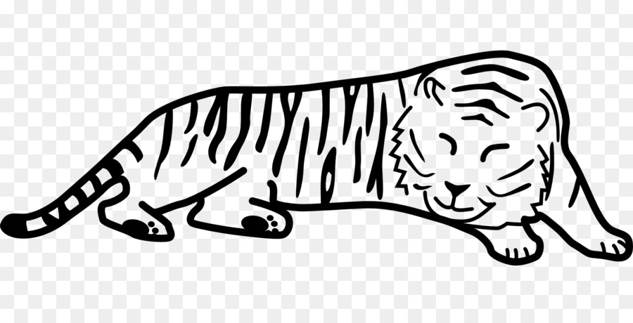 Black tiger Disegno dai denti a Sciabola cat Clip art - tigre