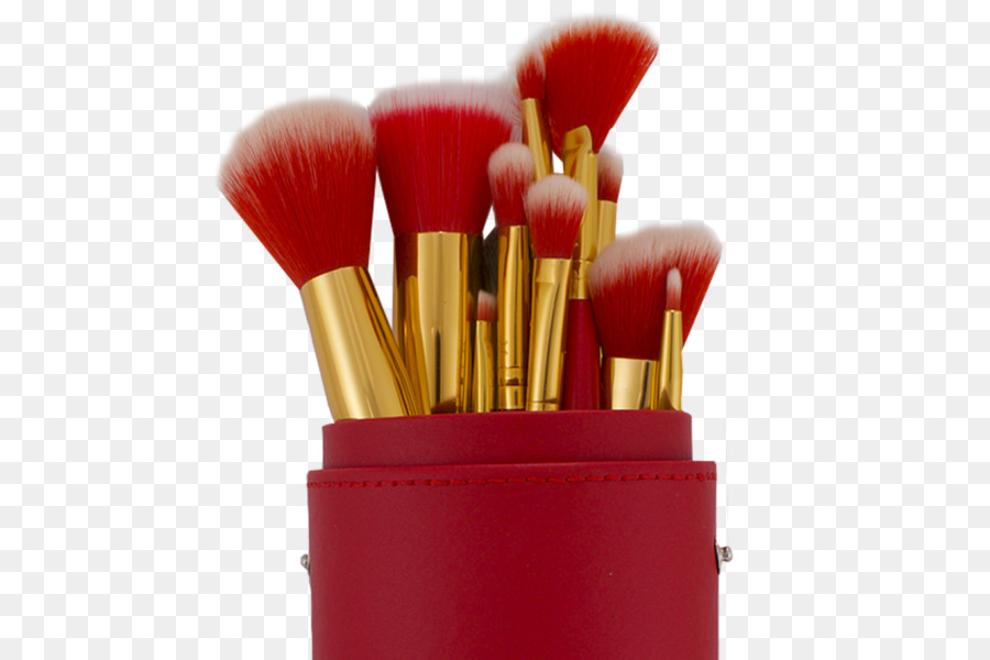 Pennello trucco Cosmetici Rouge Fondazione - rosso spazzole