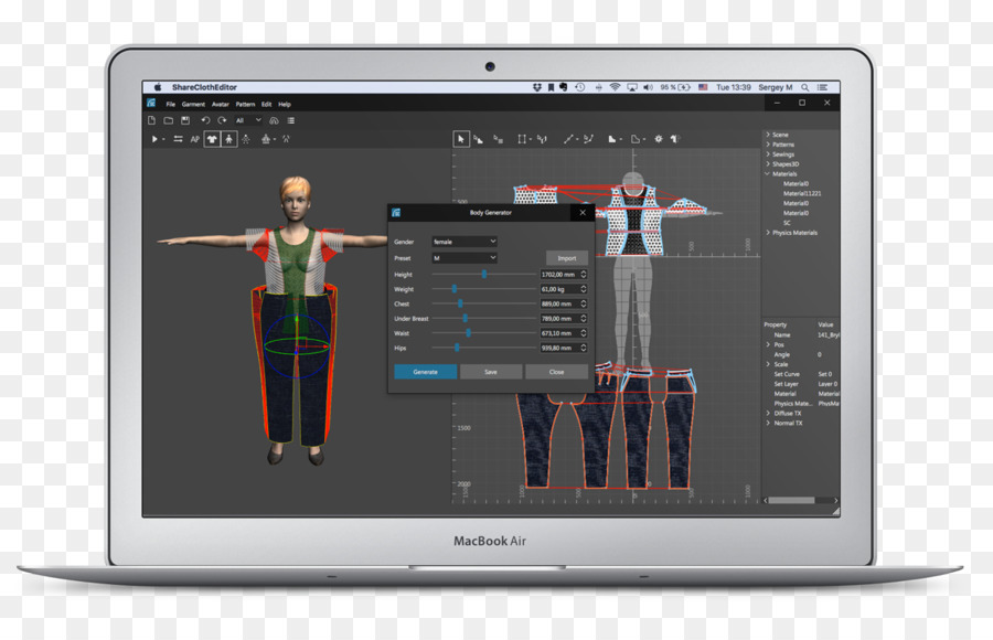 Computer Software design di Moda la stampa 3D - Mockup 3D