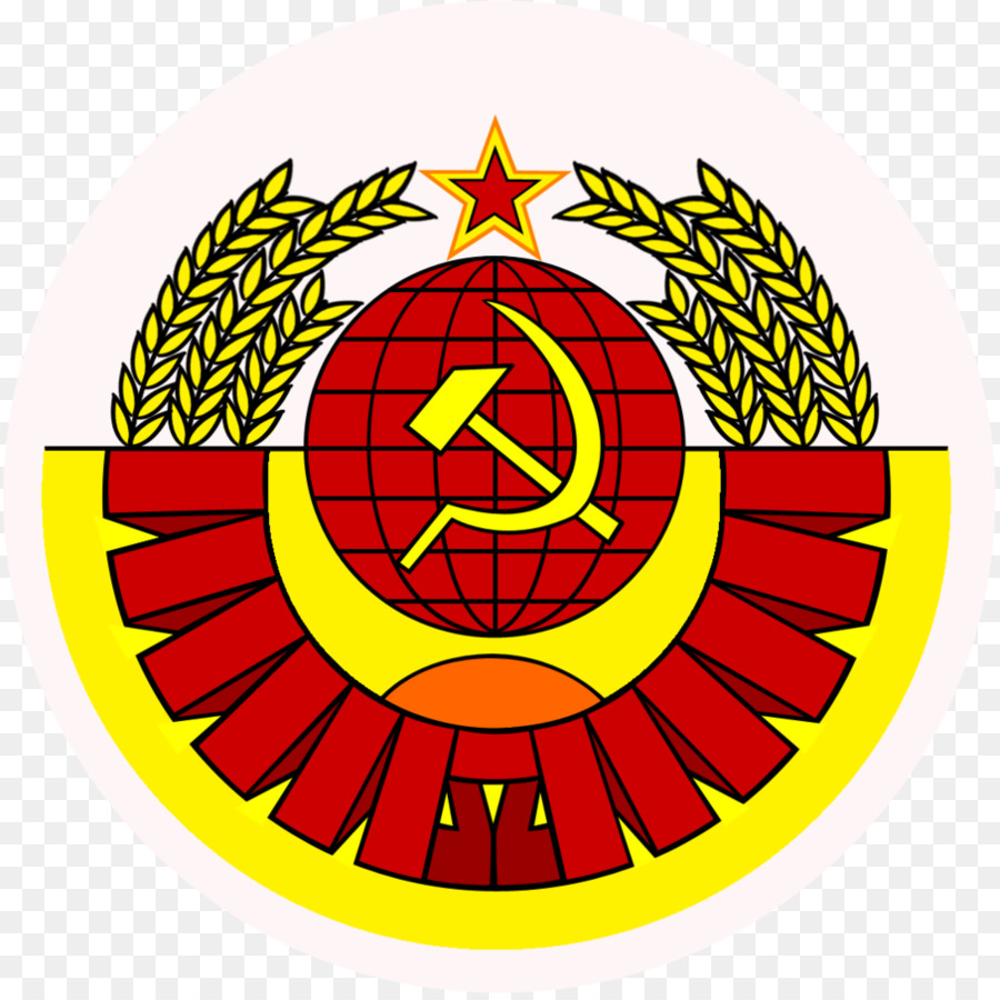 Repubbliche dell'Unione Sovietica Stemma della Bandiera dell'Unione Sovietica falce e Martello - marijuana