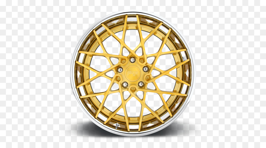 Cerchio ruota in lega di Forgiatura Auto - spazzolato oro