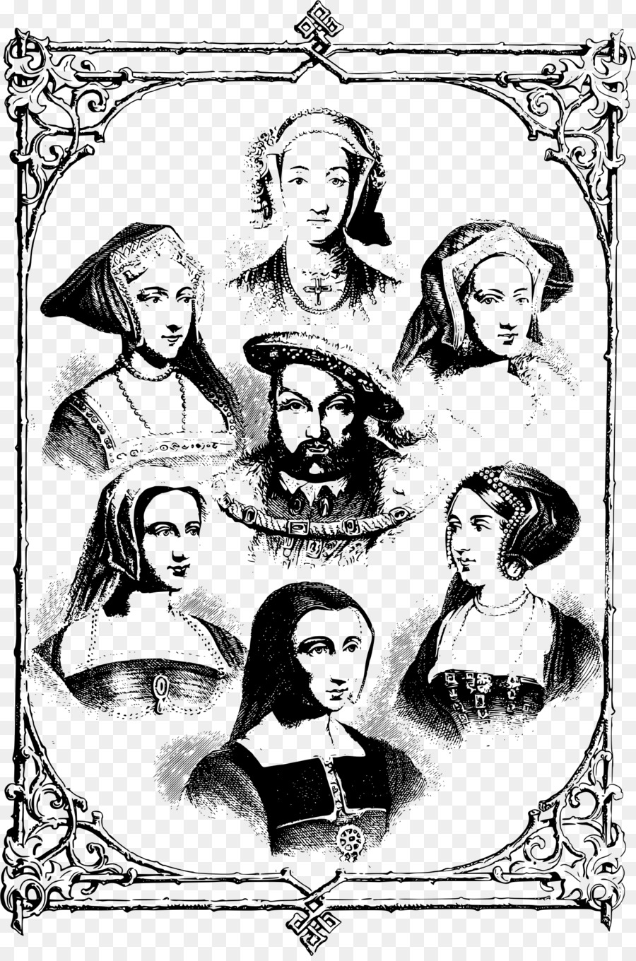 Periodo Tudor Inghilterra Elenco delle mogli di Enrico VIII Re Casa di Tudor - Moglie