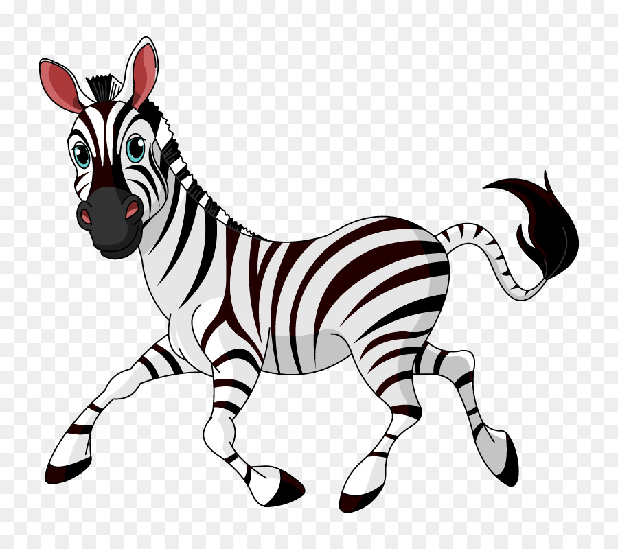 Disegno Royalty free Clip art - zebra di cartone animato
