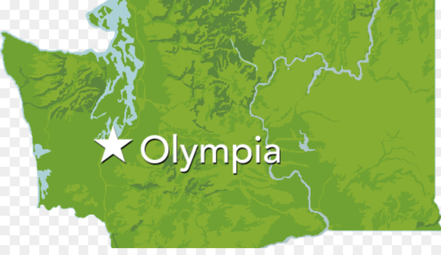 Wenatchee a Olympia la Mappa di stato AMERICANO del Sud Dakota - typogrpahic vettoriale