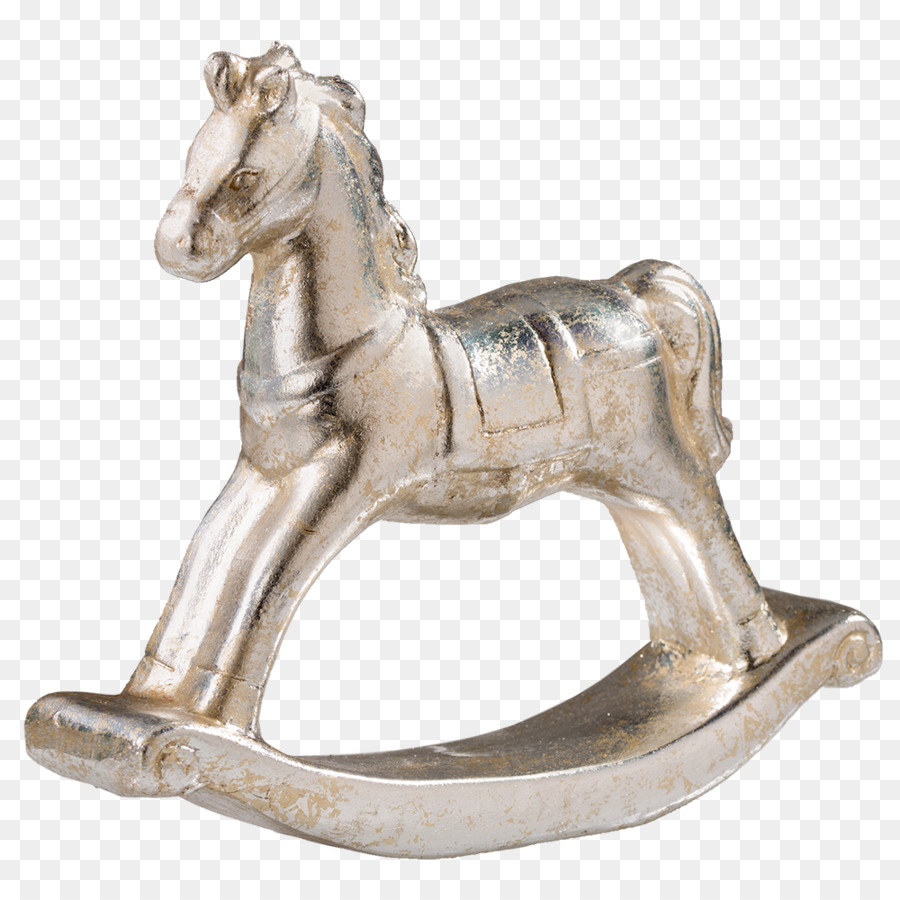 Pferd-Skulptur-Statue-Figur Mähne - Schaukelpferd