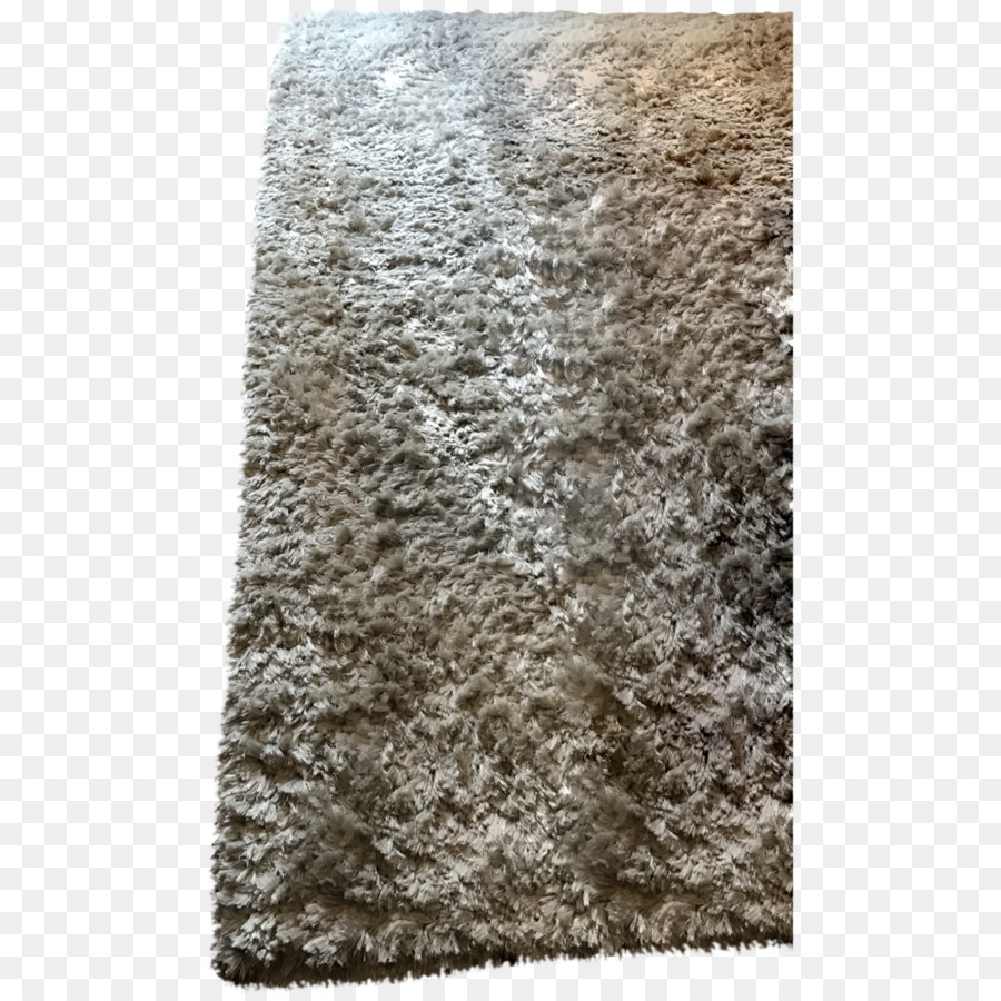 Wolle Pelz Braun - weißer Teppich