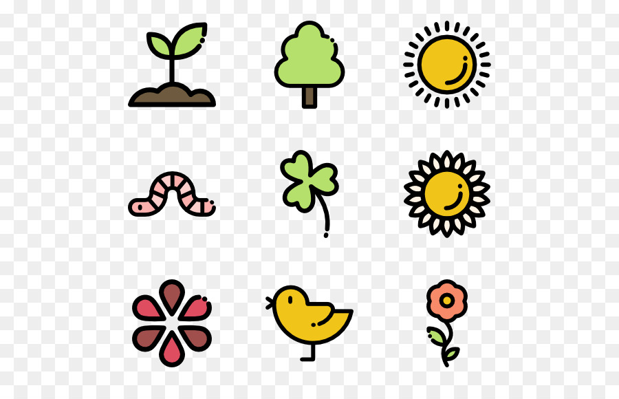 Smiley Happiness-Cartoon-Computer-Icons Clip art - spring flower Wirbelwind