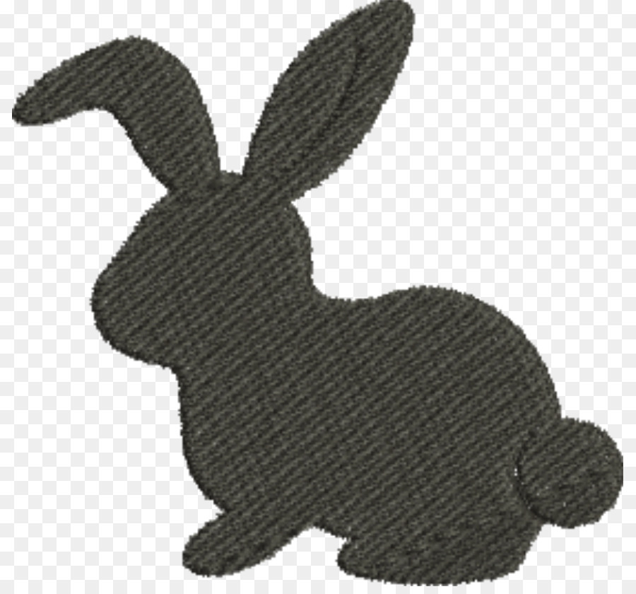Hase Heimische Kaninchen-Silhouette Scherenschnitt - vintage Etiketten