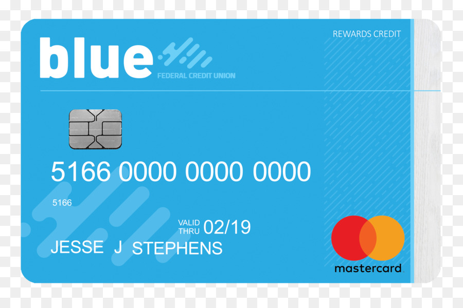 Kreditkarte MasterCard Cash advance Payment card - Blue Visitenkarte