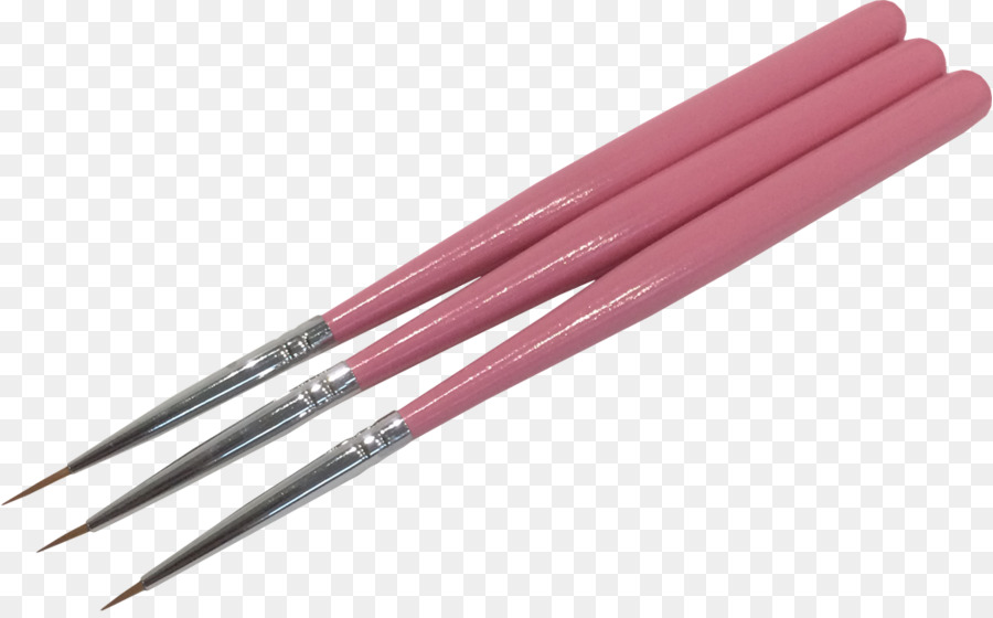 Nail art Pennello Pittura Glitter - rosa spazzole