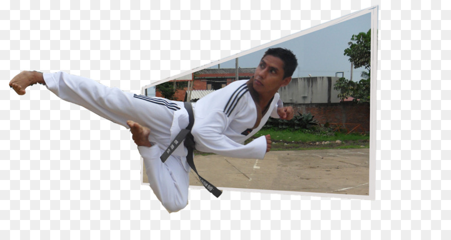 Karate Flying kick Tang Soo Do Martial-arts-Dobok - Karate