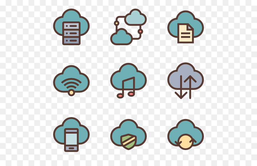 Icone del Computer Cloud computing Clip art - pioggia di vettore