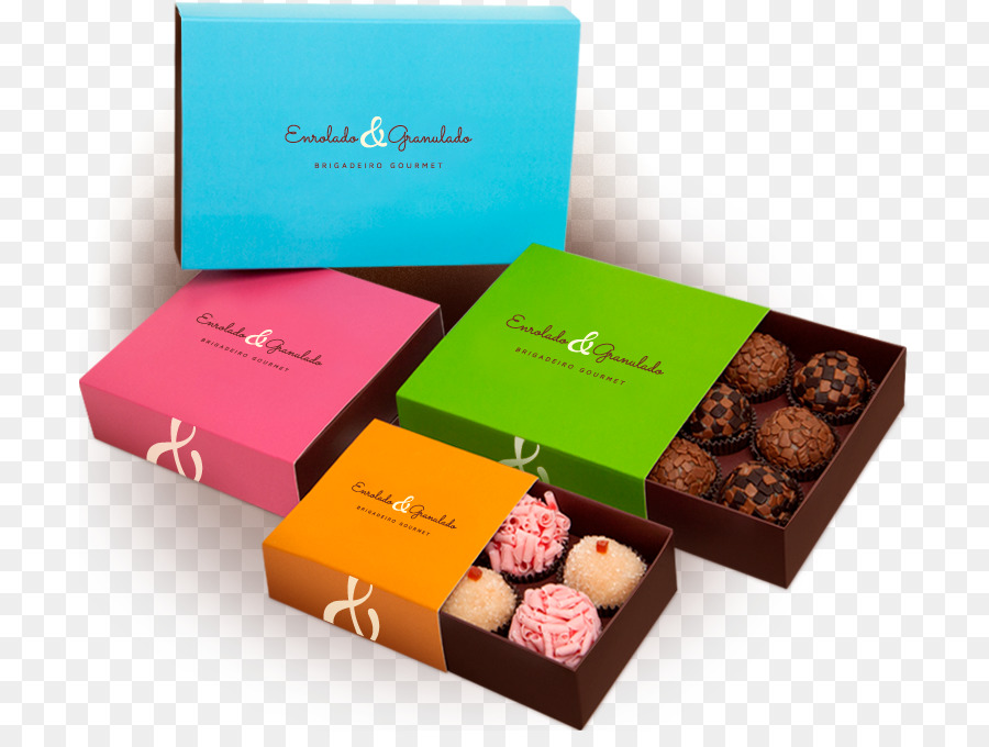 Brigadeiro Pralinen-Streusel Schokoladen-Verpackung und Kennzeichnung - Gourmet
