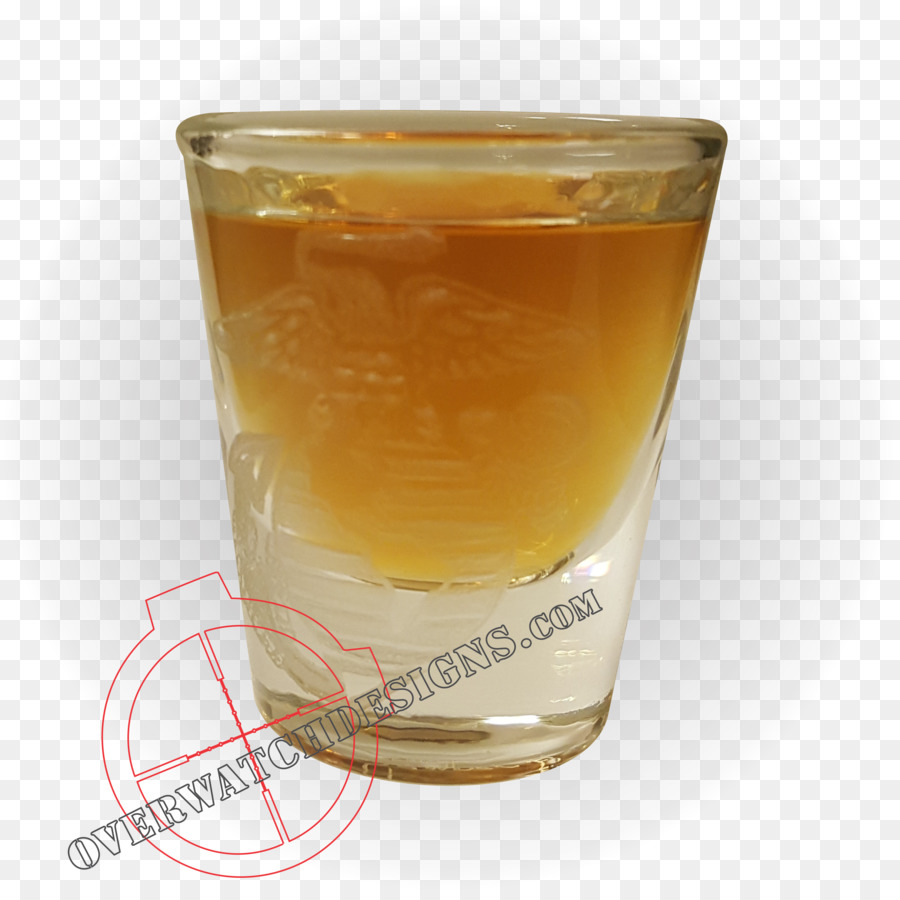 Bicchierini di Whisky in un bicchiere Old Fashioned Sparatutto - inciso