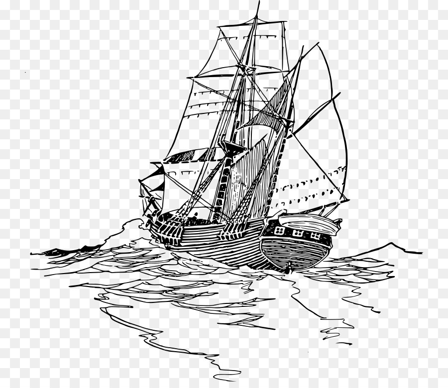 Thuyền Thuyền buồm Clip nghệ thuật - cổ gió
